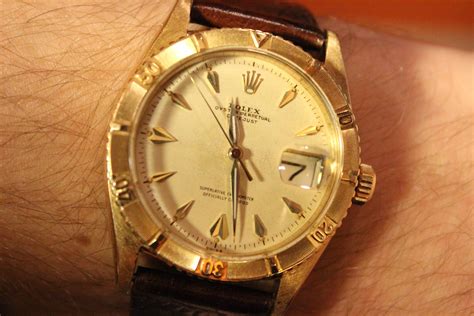 rolex gold band 1950's|vintage rolex 1950s.